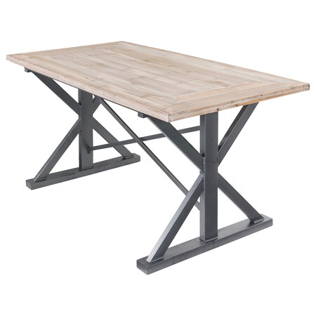 Varaluz Dawson Rustic Wood Dining Table 4FTA0101